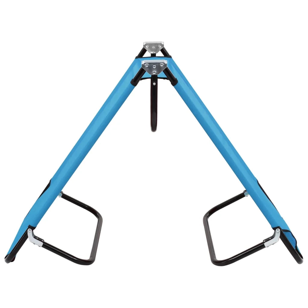 Lettino da campeggio pieghevole mobili da esterno acciaio blu turchese 02_0012795