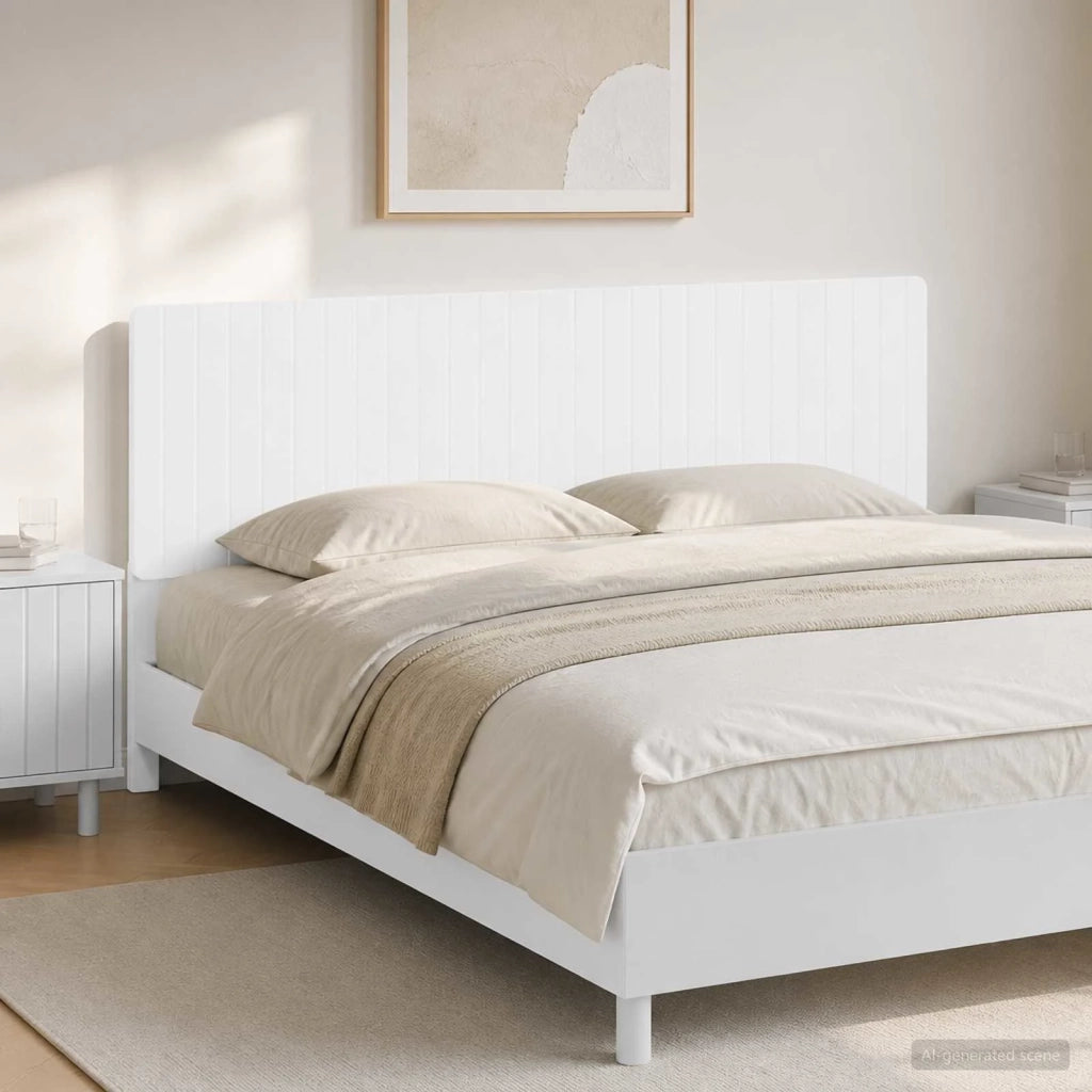 Testiera da Muro ZWOLLE Bianco Legno ingegnerizzato 896485