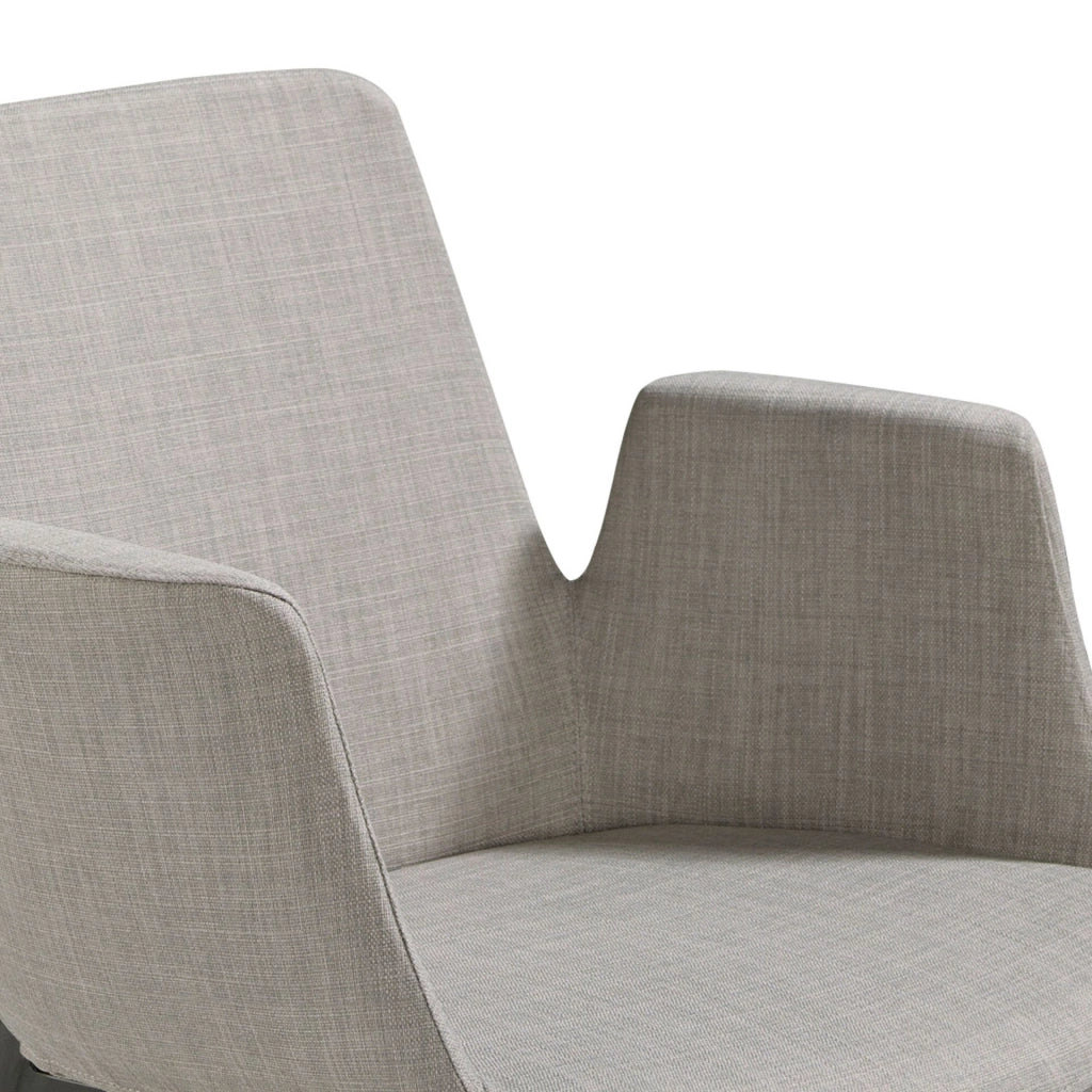 Sedia in tessuto grigio