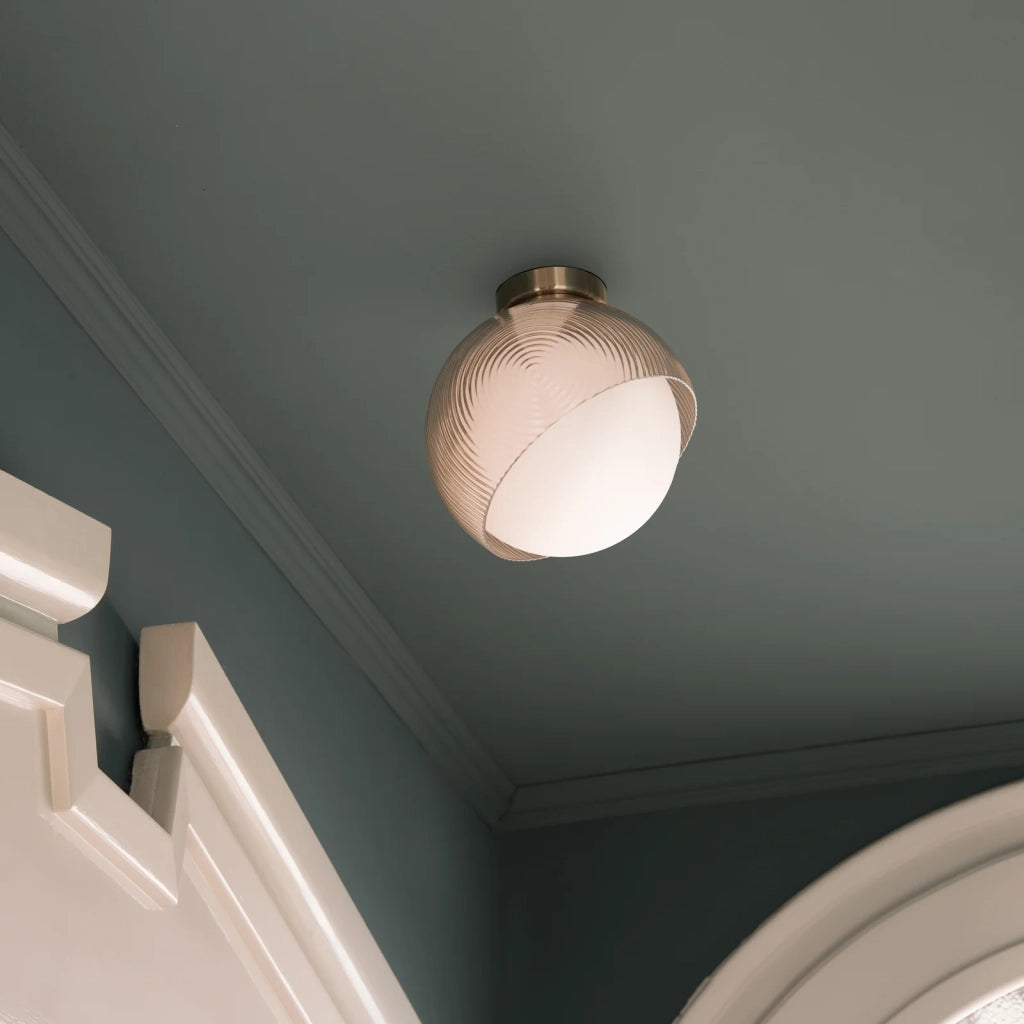 Plafoniera Bloom Ottone E27 Dimmerabile 30 cm Ideal Lux