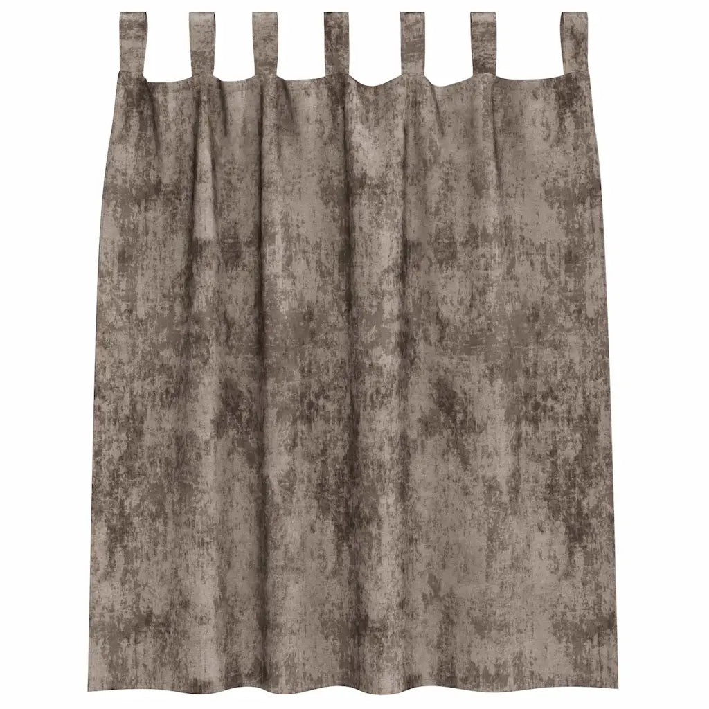 Tende in Velluto 2 pz Cappuccino 140 x 140 cm Velluto