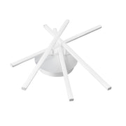 Plafoniera LED Tullia P/4 3000K, 40W 2200lm in alluminio satinato bianco e silicone opale, design moderno per interni, IP20 - Gealuce