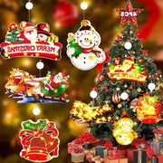 Illuminazione LED a Zuignap per Finestre di Natale Set da 4 - Decorazione per Esterno e Interno