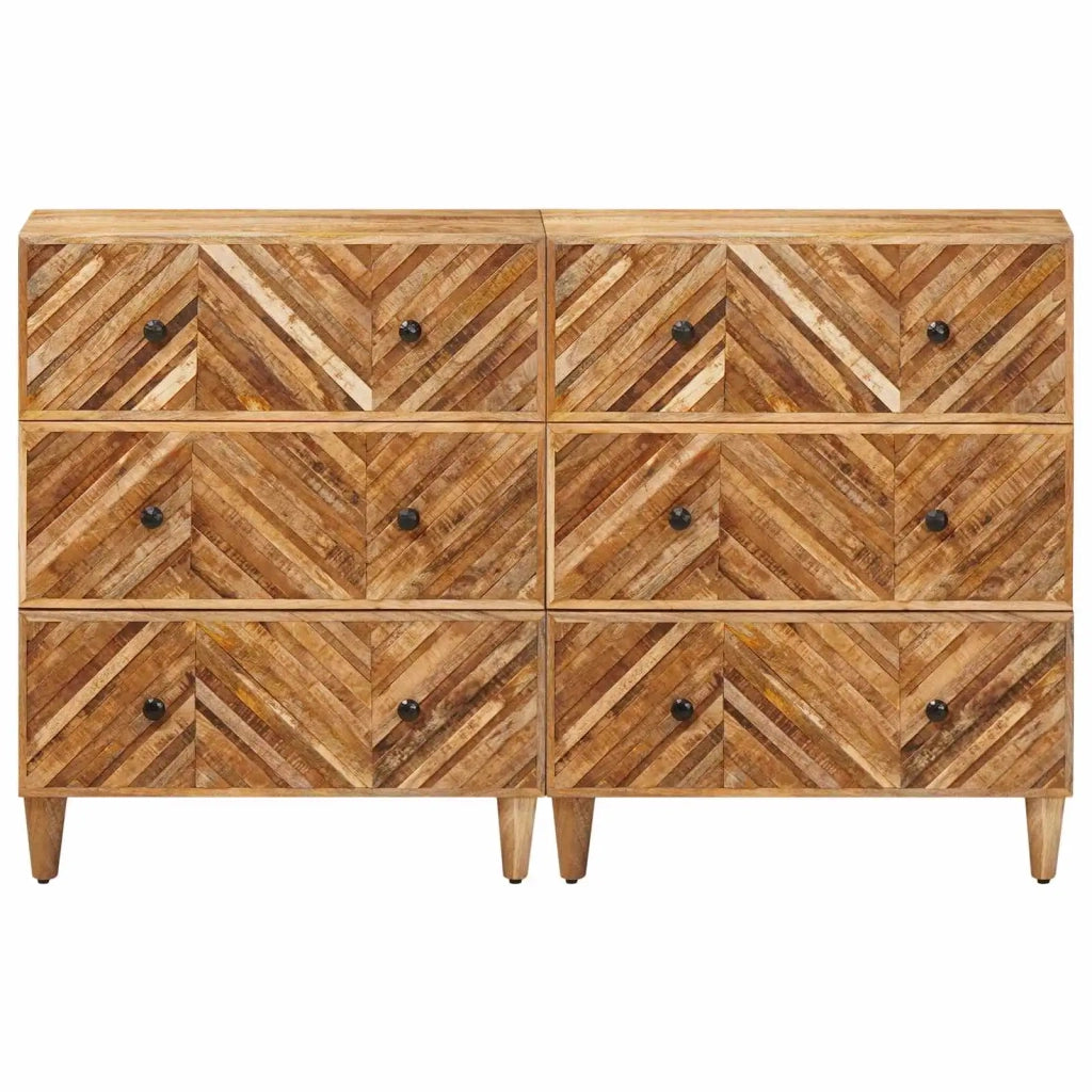Armadi di Stoccaggio 2 pcs Marrone 60 x 33,5 x 75 cm