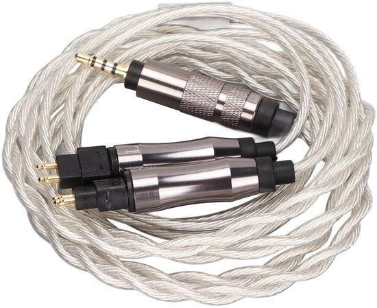Caviere di Sostituzione per Cuffie - Connettore a Viso Dorato - Plug e Gioca - 2,5 Mm - Adatto per HD414 HD650 HD600 HD580 HD25 HD535.