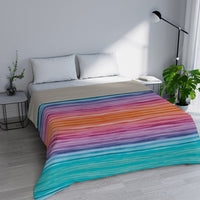 Trapuntino Estivo Singolo in Microfibra 100 gr con Stampa Rainbow Basic