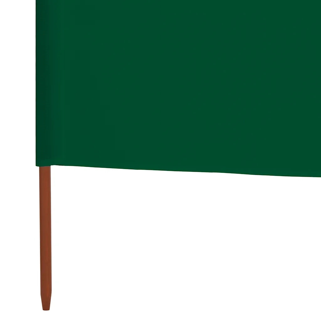 Paravento a 3 Pannelli in Tessuto 400x80 cm Verde CFW7449216
