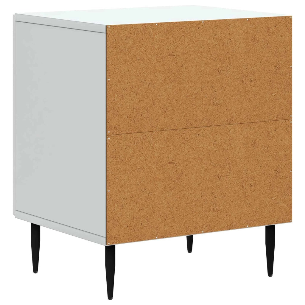 Set di 2 Comodini | Armadio da Notte | Mobiletto da notte Bianco 43 x 34,5 x 50 cm