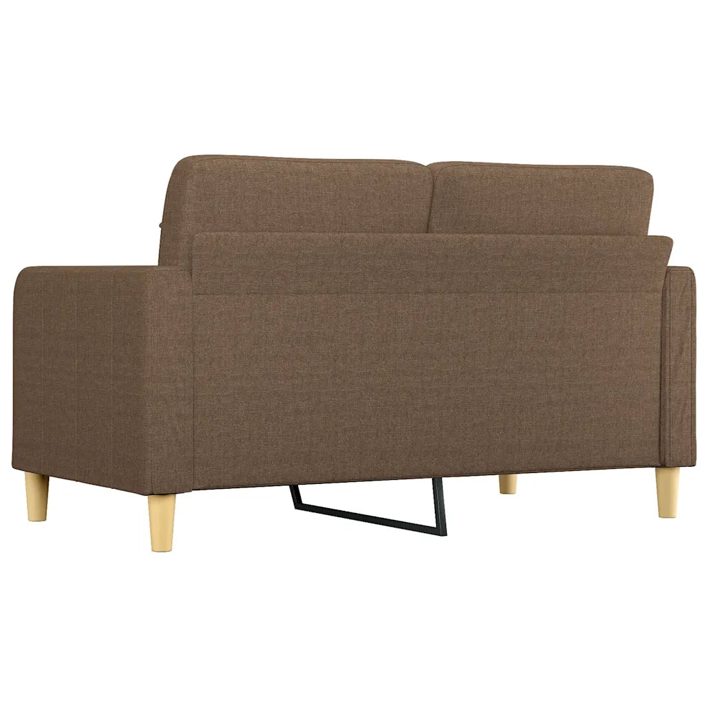 Divano | Divano da soggiorno | Sofa a 2 Posti Marrone 140 cm in Tessuto