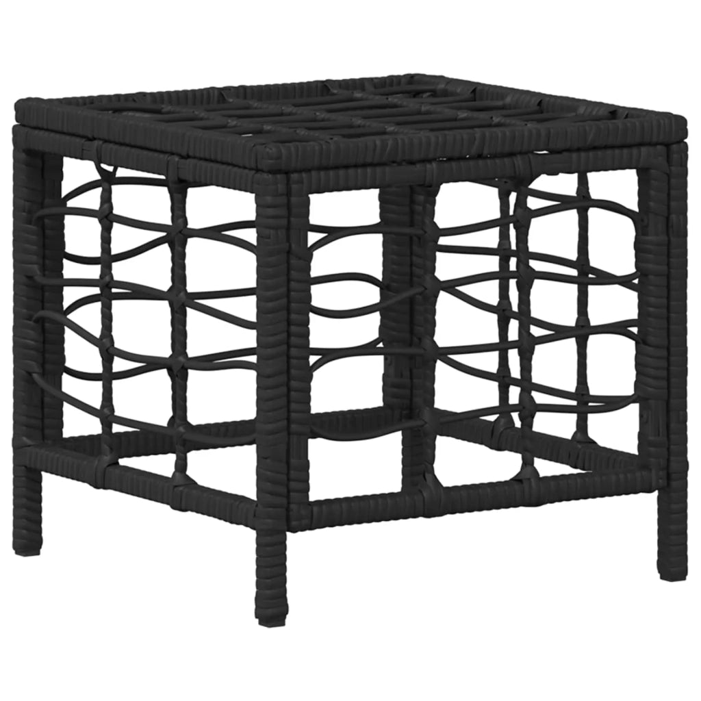 Set da Pranzo per Giardino con cuscino 4 pcs Nero e Grigio