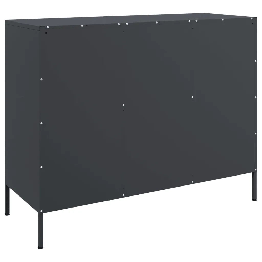 Credenza Antracite 100,5x39x79 cm in Acciaio
