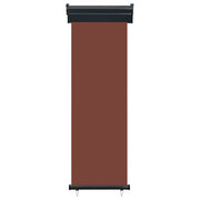 Tendalino Laterale per Balcone-Tenda da Sole Laterale per Patio 65x250 cm Marrone