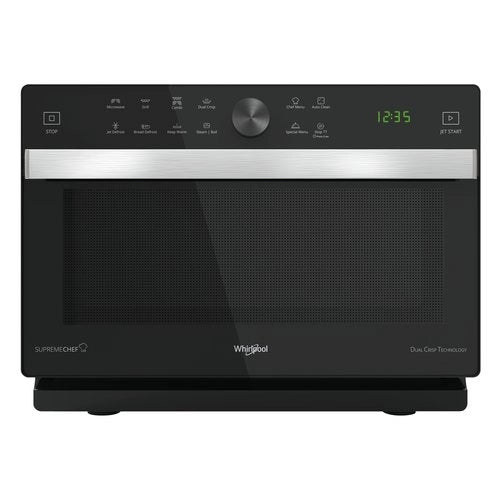 Forno A Microonde Frontale Whirlpool SUPREME CHEF Mwp 337 Sb 33 Litri 900 W (A37,3xL49xP49,5) Nero e Argento