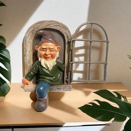 Decorazione da giardino di un gnomone in cera - miniatura decorativa per decorazione di giardino artigianato per architettura di paesaggio di miniatura