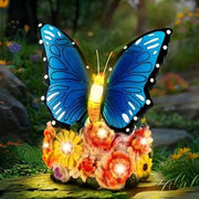 Decorazione Esterna Solare con Farfalla con Illuminazione Solaria