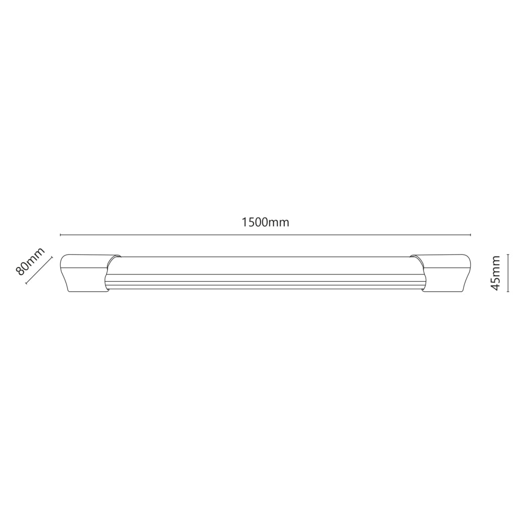 Plafoniera stagna a led 150cm 70W 7000 lm IP65 6000K