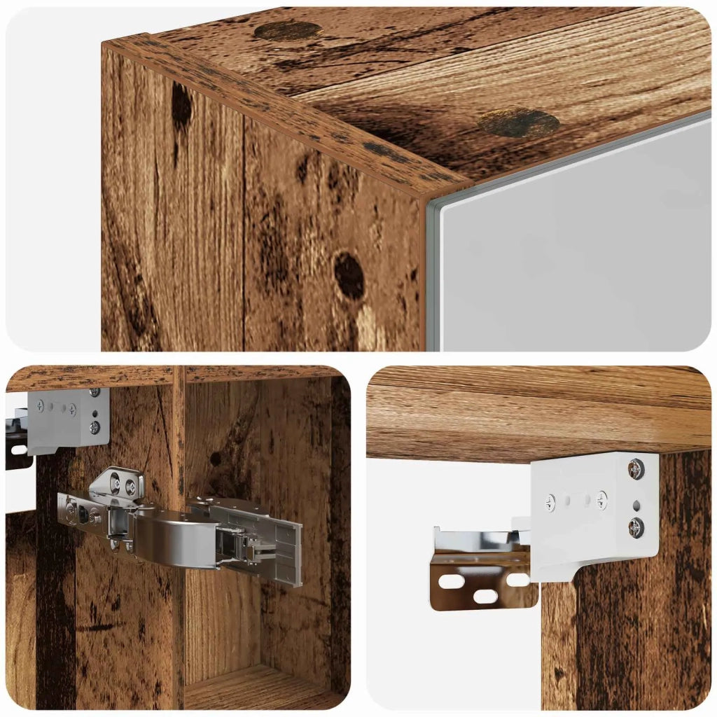 Mobiletto per specchio da bagno Legno vecchio 50 x 14,5 x 70 cm