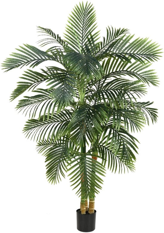 Palmiera artificiale dorata 180cm resistente all'UV grande palma artificiale piante artificiali come vere, imitazioni di piante tropicali per interni camera da letto soggiorno ufficio balcone decorazione di giardino piante artificiali