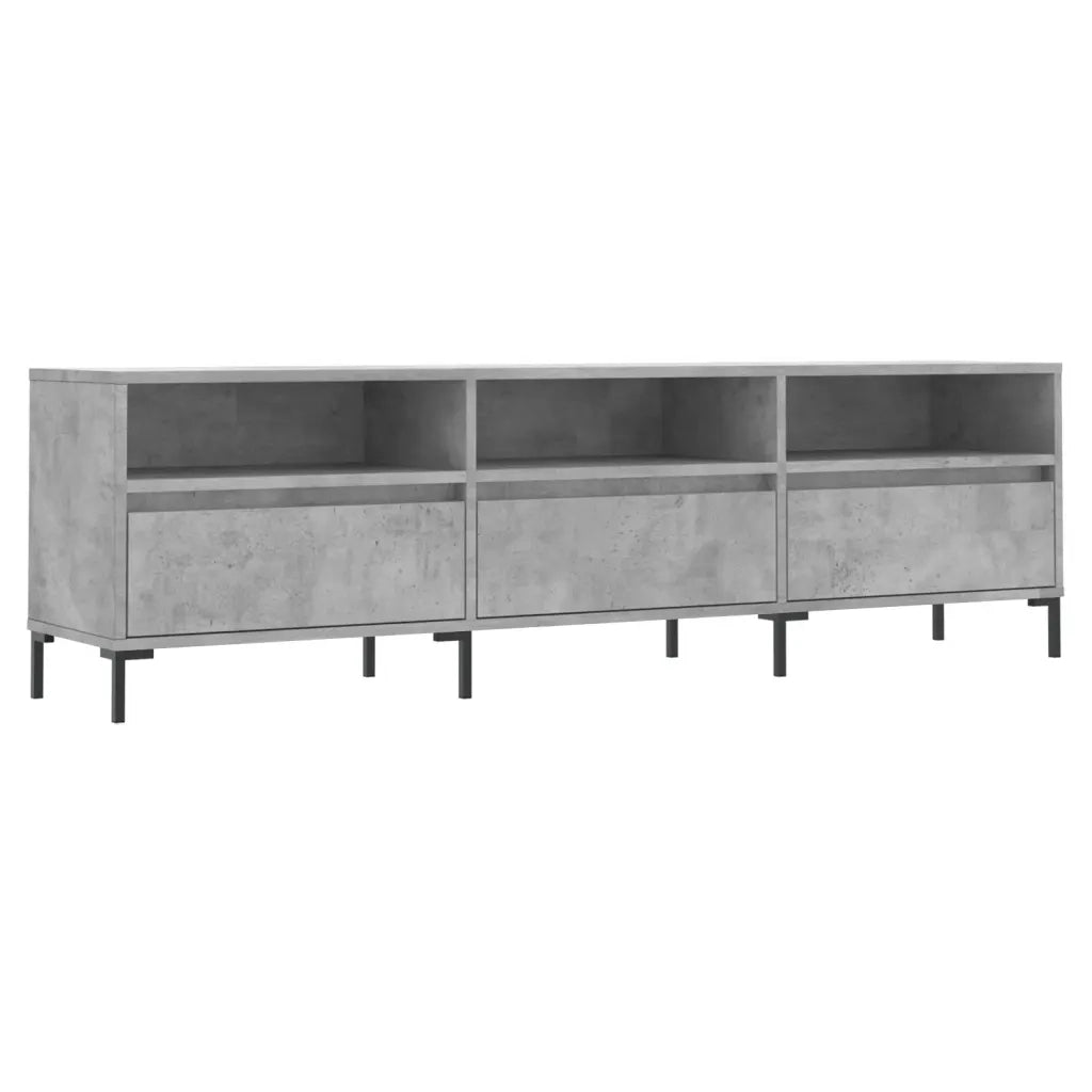 Mobile TV Grigio Cemento 150x30x44,5 cm Legno Multistrato 831288