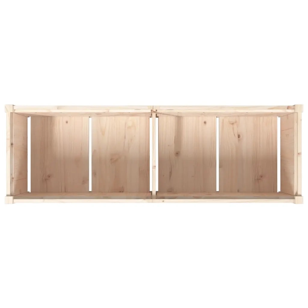 Fioriera da Giardino-Vaso da Esterno 150x50x50 cm in Legno Massello di Pino