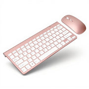 Tastiera Wireless con Patta Ergonomica - Design Curvo - Color Rosso - Stile e Comodità - Adatta per Computer e Laptop - 78 Tasti
