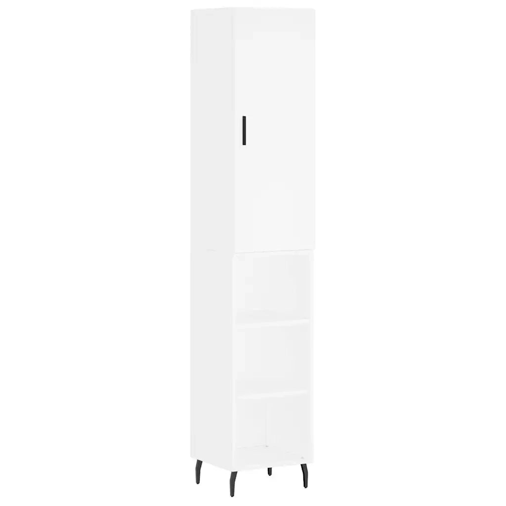 Credenza Bianca 34,5x34x180 cm in Legno Multistrato 3198993