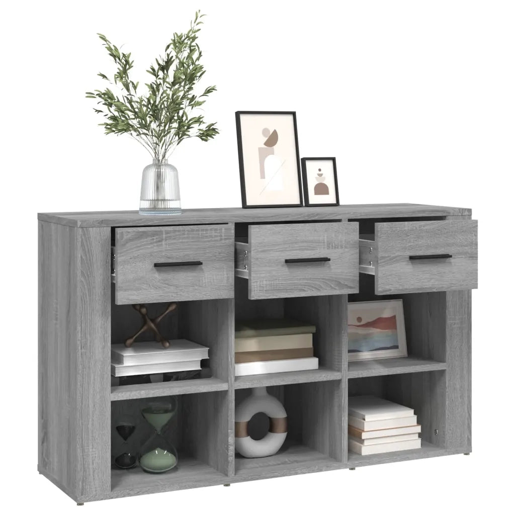 Credenza-Buffet-Armadio da cucina Grigio Sonoma 100x30x59,5 cm in Legno Multistrato
