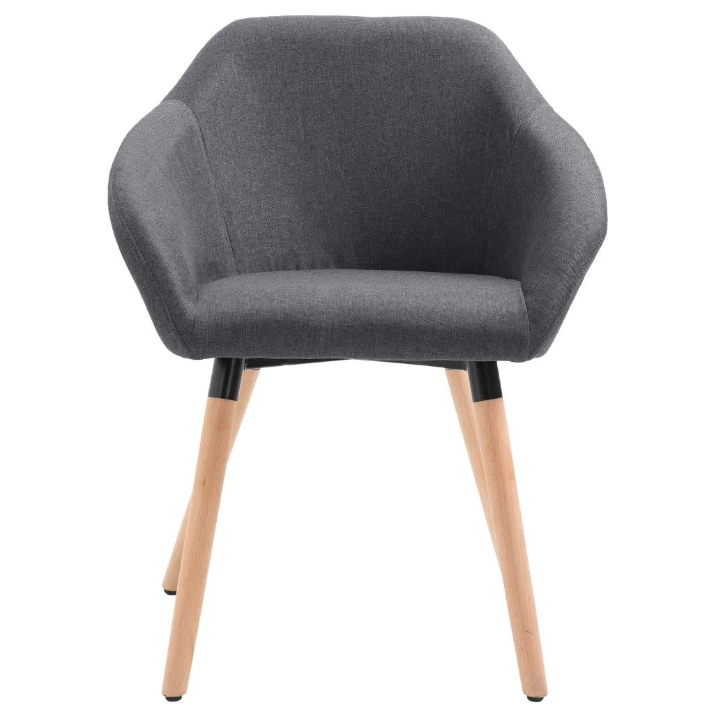 Sedie da Pranzo 6 pz Grigio Scuro in Tessuto 278418