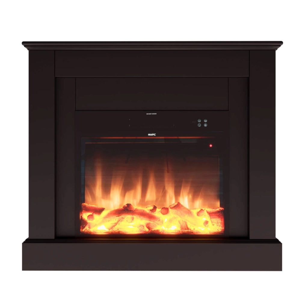Mpc Camillo Nero Caminetto Elettrico Da Pavimento 100cm Rivestimento In Legno Nero 750w1500w Effetto Fiamma Led Ultra Realistico Termostato Automatico Telecomando Incluso Prodotto In Europa