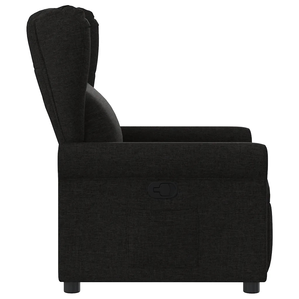 Poltrona Reclinabile in Tessuto Nero 4015658