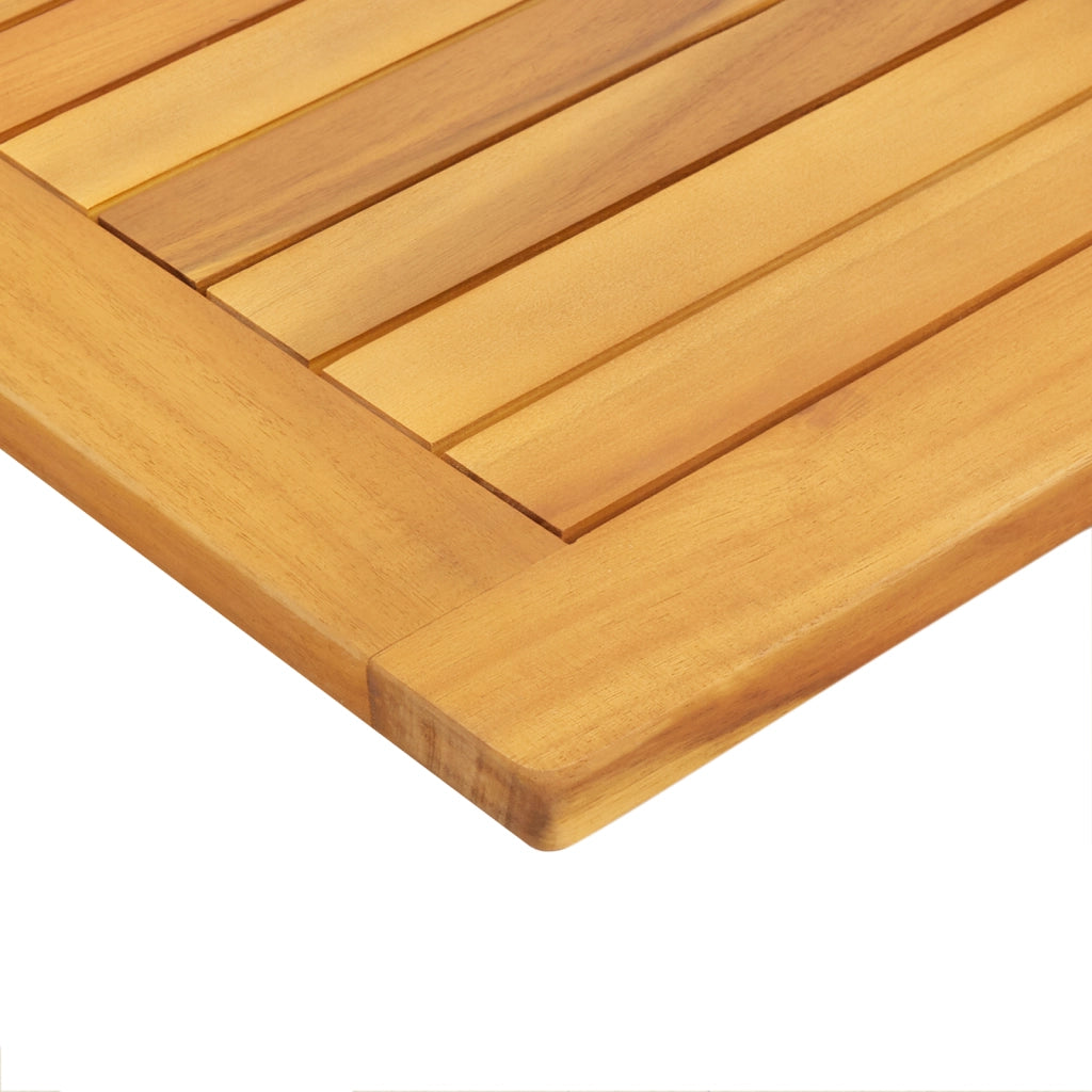 Piano Tavolo 90x45x2,2 cm Rettangolare in Legno Massiccio di Acacia