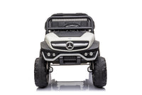 Macchina Elettrica per Bambini 12V con Licenza Mercedes Unimog Bianca