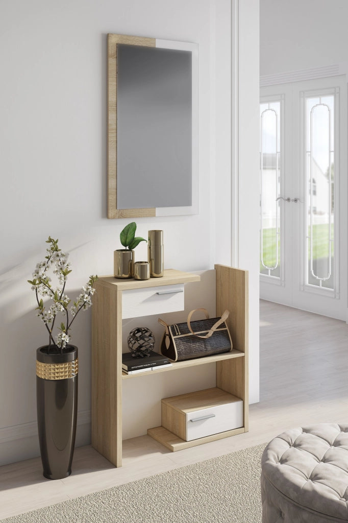 Ingresso effetto legno finitura rovere cm. H.90 x L.83 x P.29