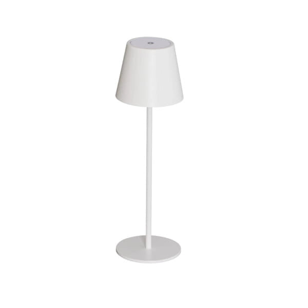 Lampada da tavolo LED dimmerabile IP54 bianca Kanlux INITA
