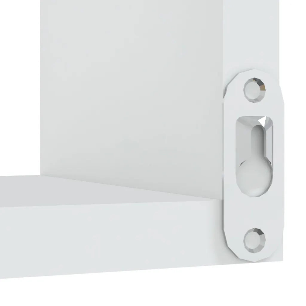 Scaffale Parete Angolo Bianco 40x40x50 cm in Legno Multistrato 807223