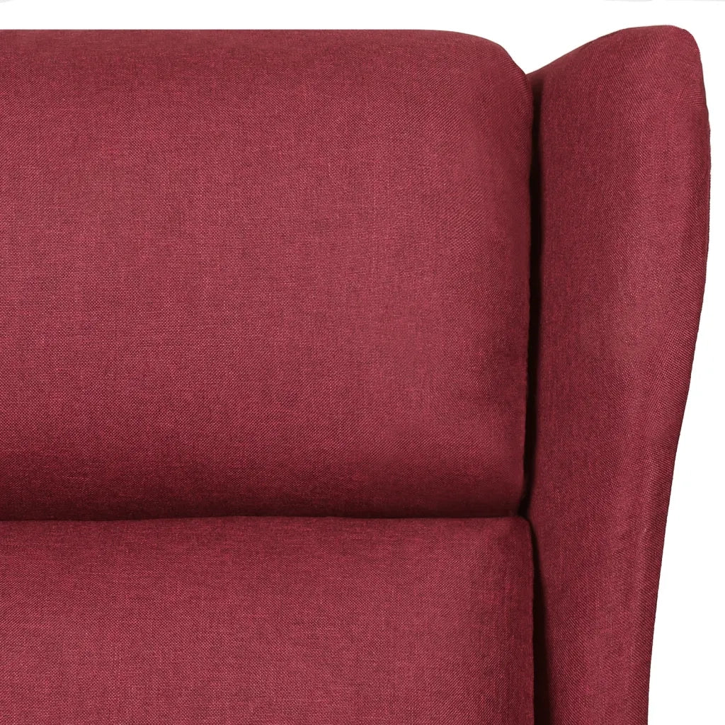 Divano Sedia-Poltrona Reclinabile in Tessuto Rosso Vino 867346
