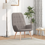 vidaXL Sedia Relax Tortora in Tessuto