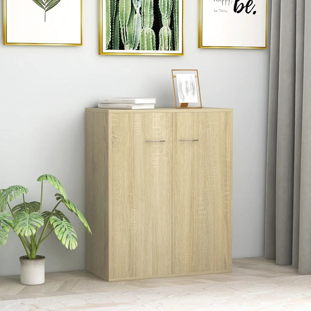 Credenza-Buffet-Armadio da cucina Rovere Sonoma 60x30x75 cm in Legno Multistrato