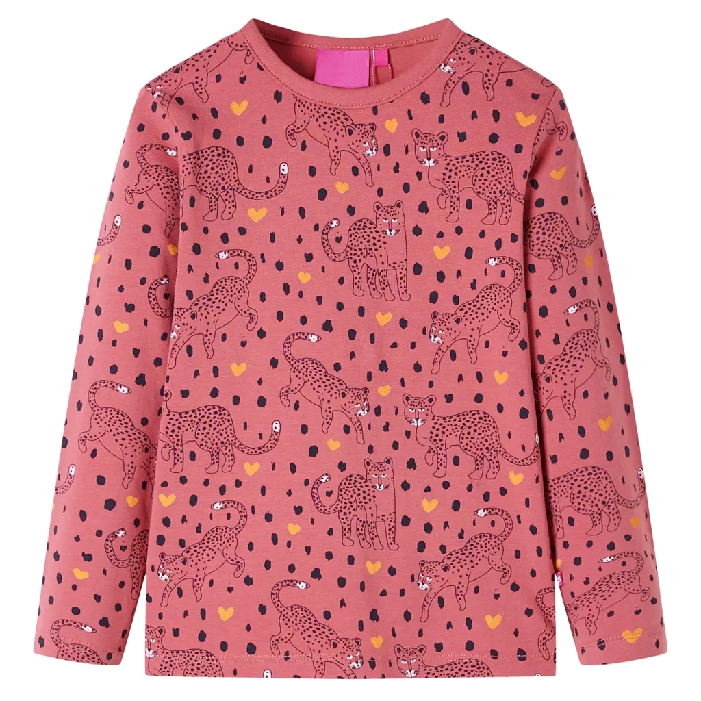 Pigiama da Bambina a Maniche Lunghe Rosa Antico 104 CFW8616599
