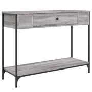 Tavolino Consolle | Tavolo d'Ingresso Grigio Sonoma 100x34,5x75cm Legno Multistrato