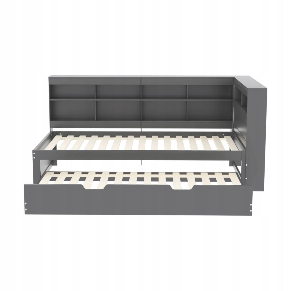 Letto pieghevole 90x200 - Xylo - Grigio con USB