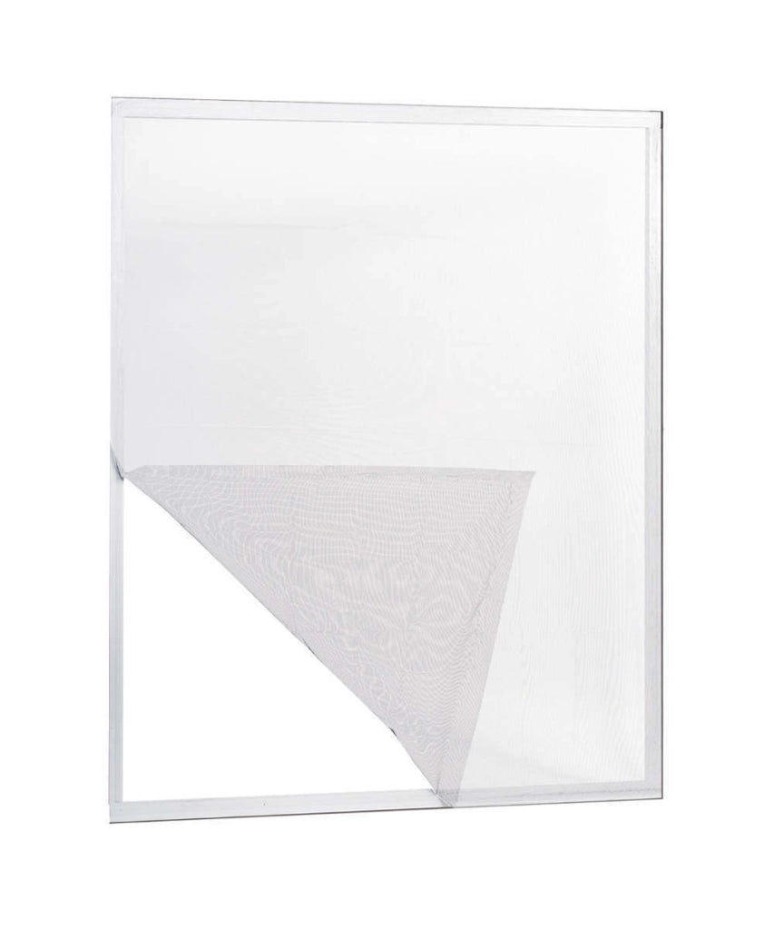 Zanzariera a Strappo Adesiva Misure Riducibili Bianca Nera Grigia Dimensione: 130 x 150, Colore Zanzariera: Bianco