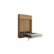 Letto a scomparsa 160 verticale Kentaro con pensile vasistas - Quercia Natura