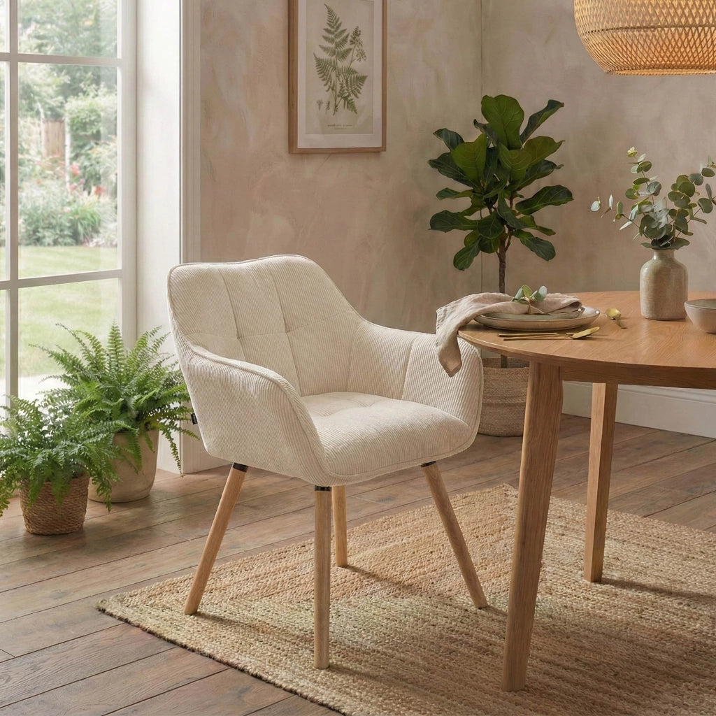 Sedia per sala da pranzo Vienna Cord naturale 2
