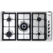 De’Longhi IL 59 PRO ND piano cottura Acciaio inox Da incasso 86 cm Gas 5 Fornello(i)