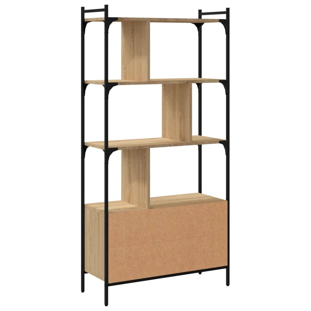 Libreria con Ante Rovere Sonoma 76,5x30x154,5 cm Legno ingegnerizzato 833349