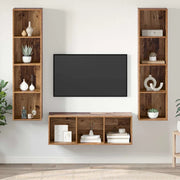 Set mobile TV 3 pcs Legno vecchio Legno multistrato