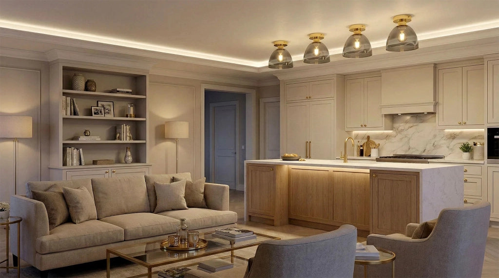 Lampada Da Soffitto APP1302-1C Gold