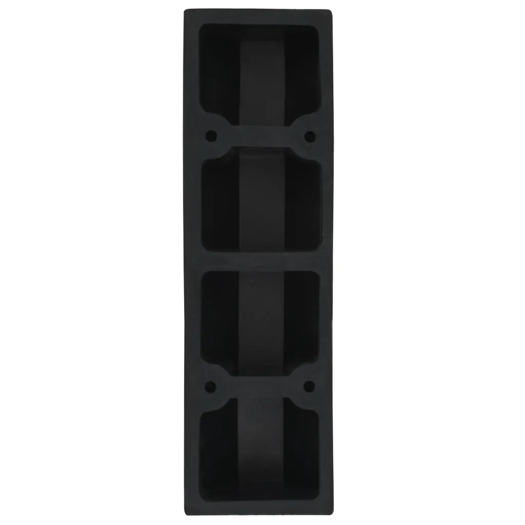 Delimitatori di Parcheggio 2 pz in Gomma 49x15x9 cm 142838