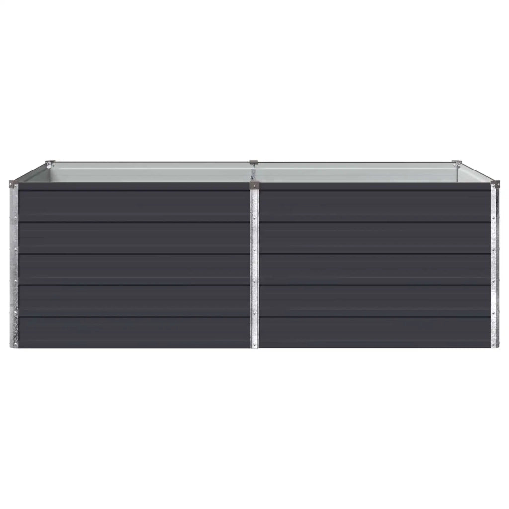 Letto rialzato da giardino Antracite 160 x 80 x 55 cm 8006400